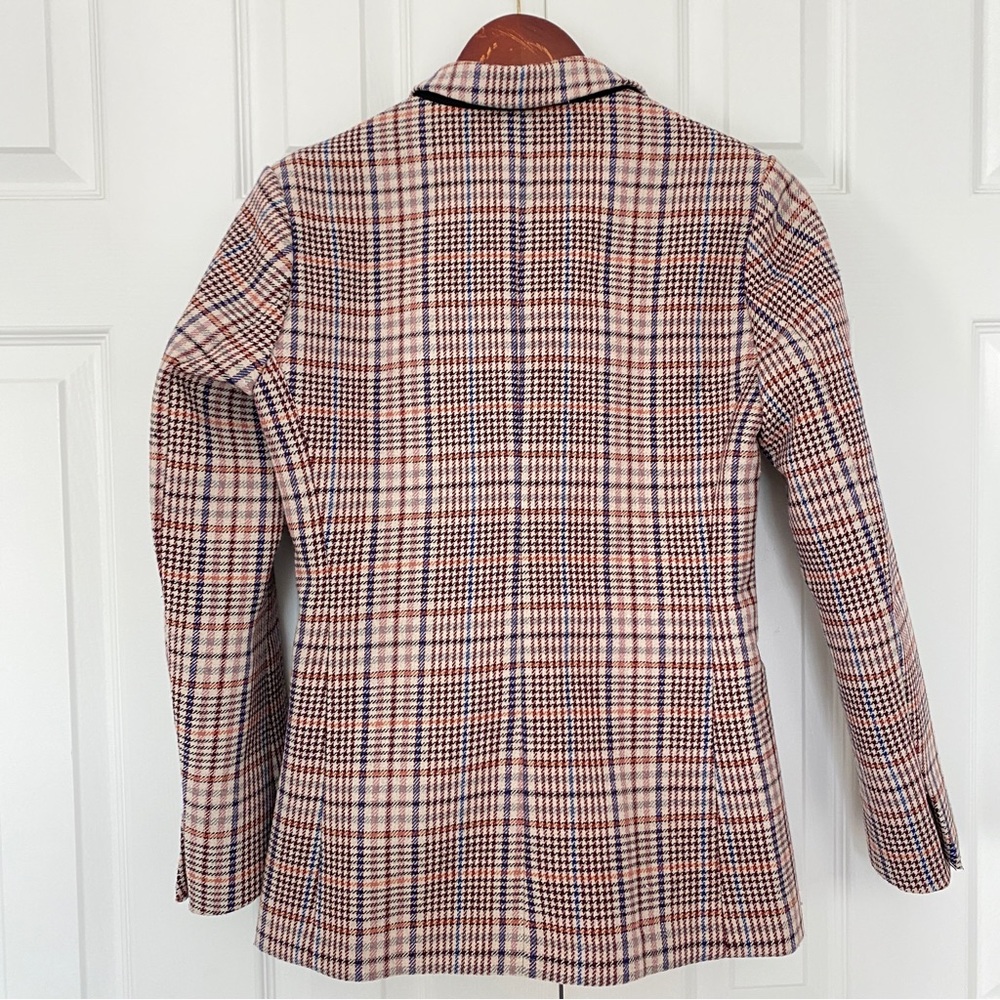 Sandro Plaid Toggle-Closure Blazer - Picture 4 of 15